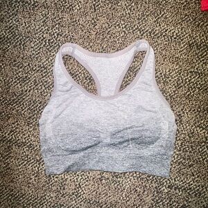 Gray Sports Bra